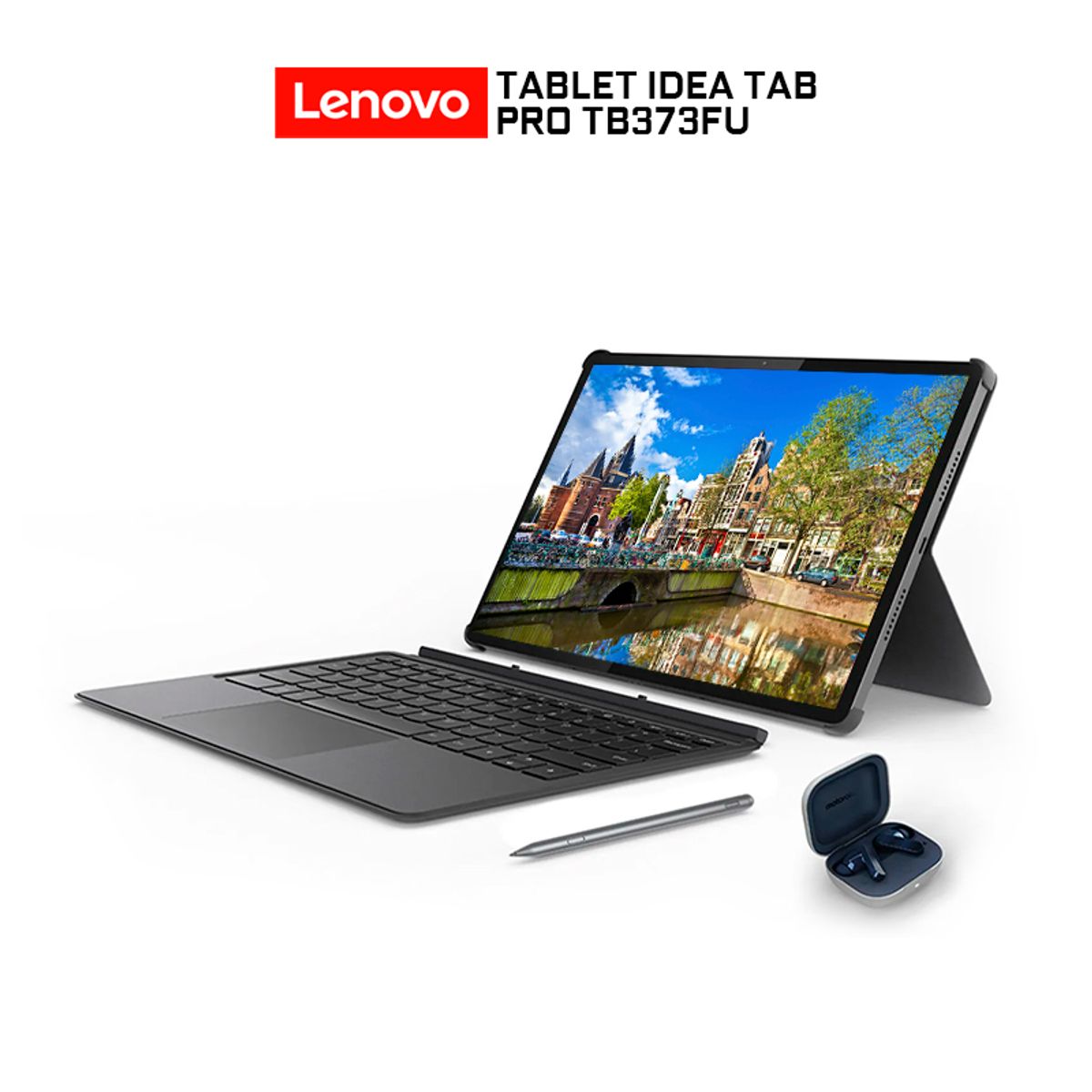LENOVO - Tablet Lenovo Idea Tab Pro TB373FU 127 3K 8Gb256GBb Lápiz Pen Plus+Teclado y Moto buds