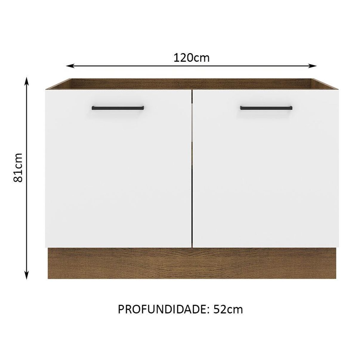 MADESA - Mueble de Cocina Agata 120 cm - Mostrador para Lavadero