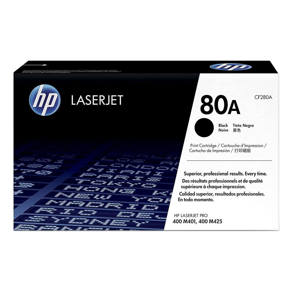 HP - TONER HP 80A NEGRO CF280A LJ M401N ORIGINAL