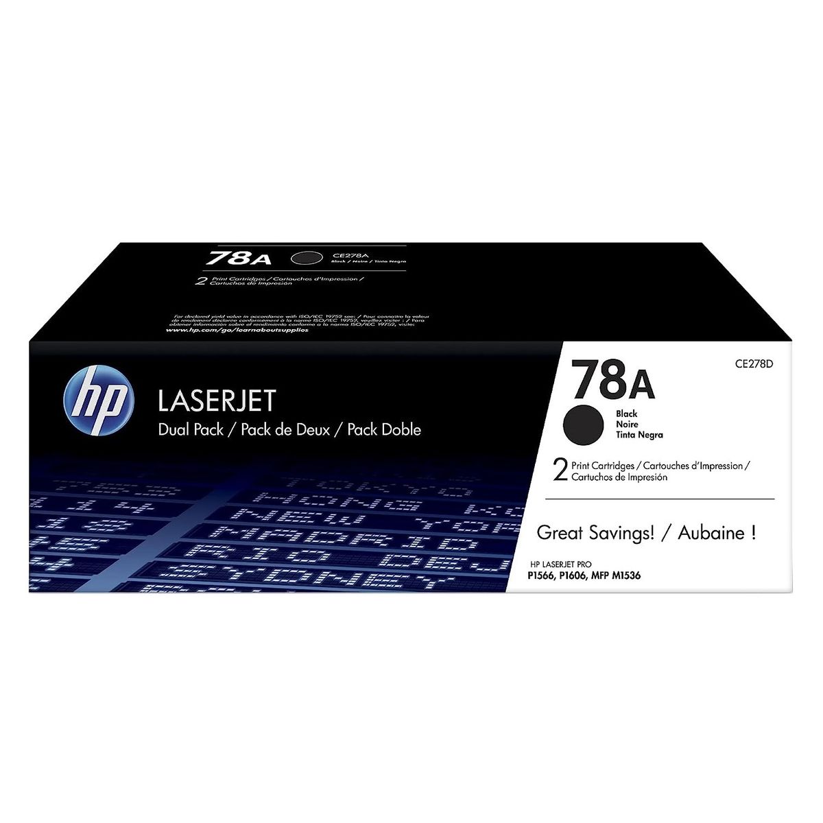 HP - TONER HP 78AD NEGRO CE278AD LJ P1606 DUAL PACK ORIGINAL