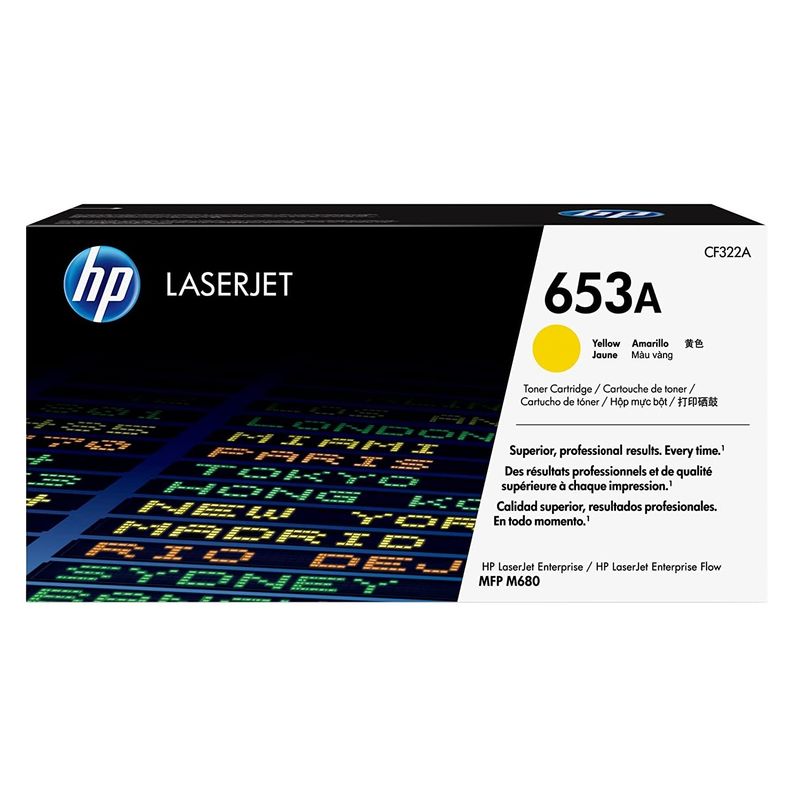 HP - TONER HP 653A AMARILLO CF322A LJE M680 ORIGINAL