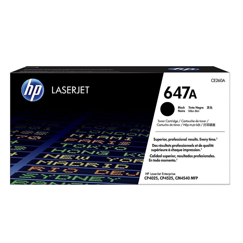 HP - TONER HP 647A NEGRO CE260A LJ CP4525 ORIGINAL
