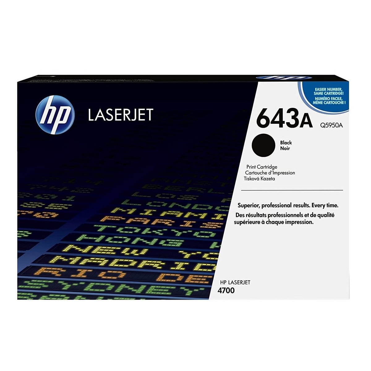 HP - TONER HP 643A NEGRO Q5950A LJ 4700 ORIGINAL