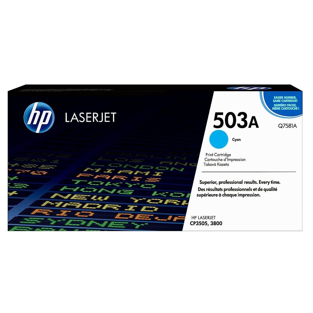 HP - TONER HP 503A CIAN Q7581A LJ CP3505 3800 ORIGINAL