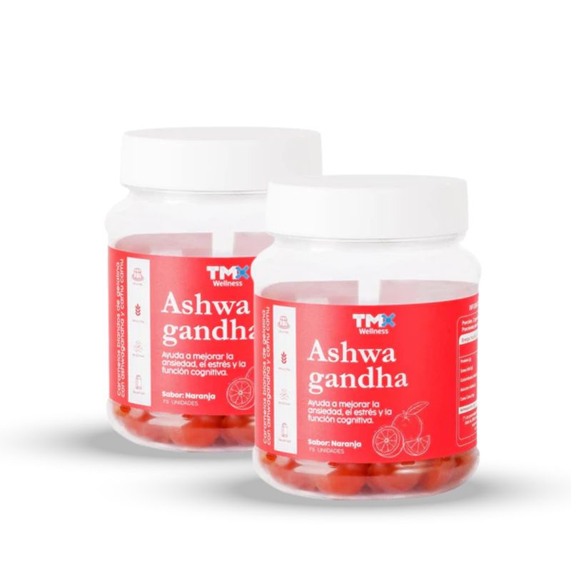 GENERICO - PACK ASHWAGANDHA TMX 70 GOMITAS NARANJA (2 UND)
