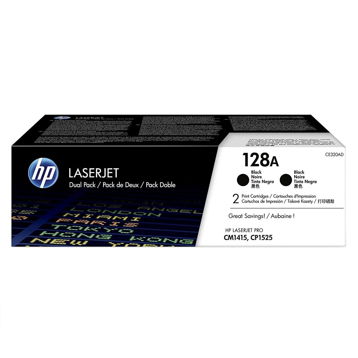 HP - TONER HP 128AD NEGRO CE320AD LJ CM1415 DUAL PACK ORIGINAL