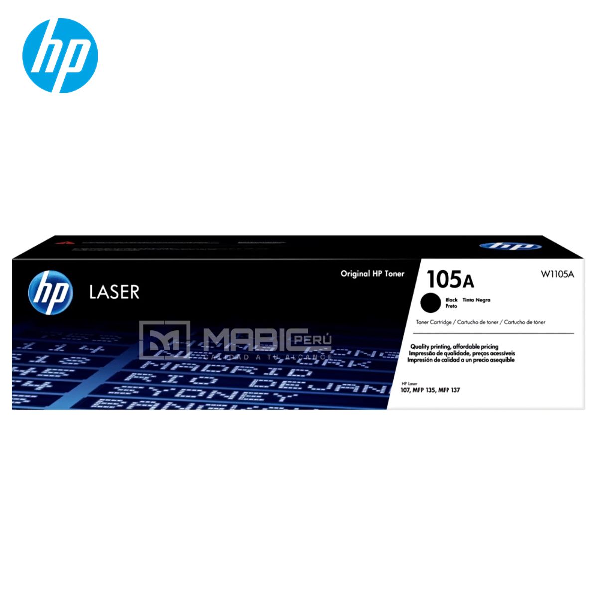 HP - TONER HP 105A NEGRO W1105A LJ 107A ORIGINAL