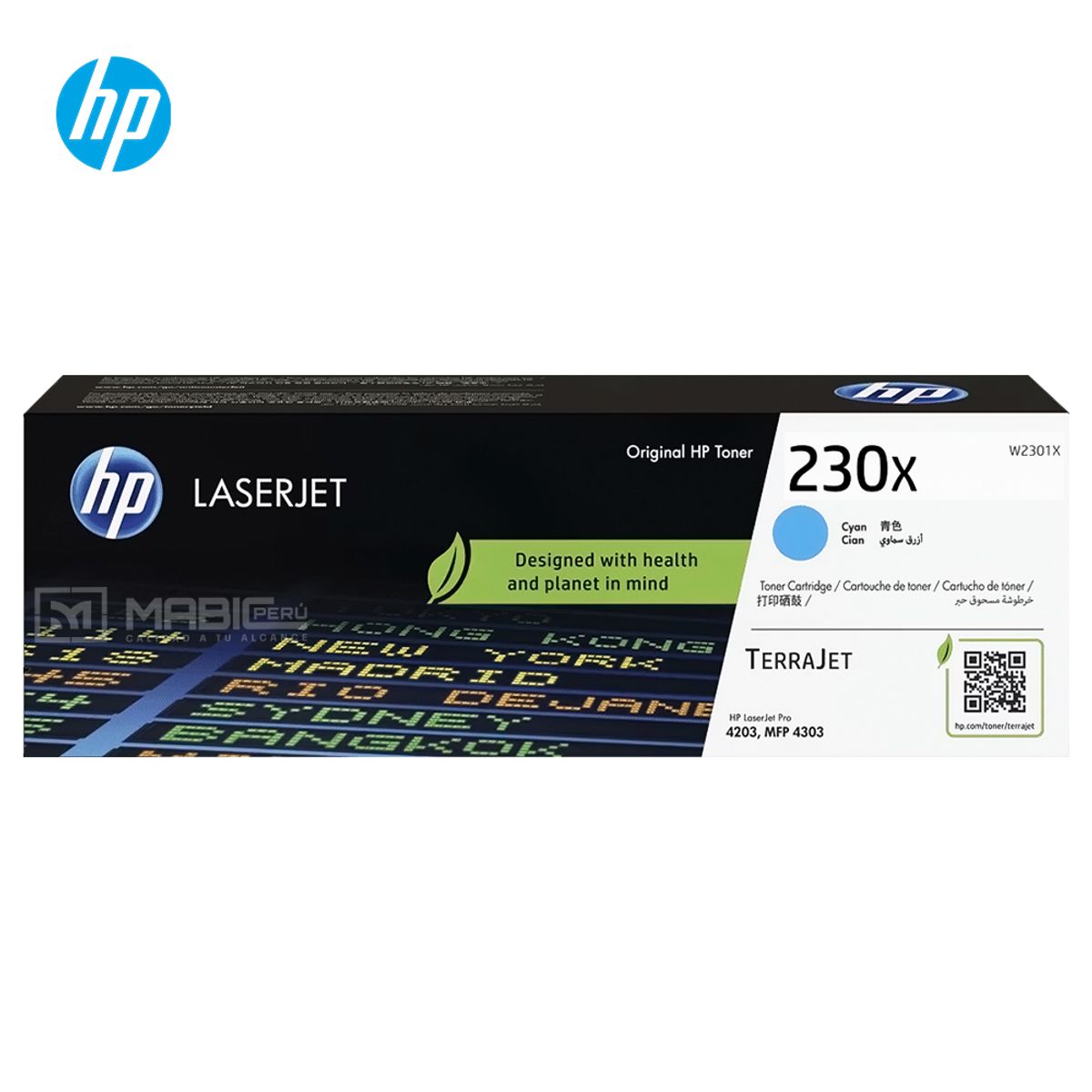 HP - TONER HP 230X CIAN W2301X LJ 4203 MFP 4303 ORIGINAL