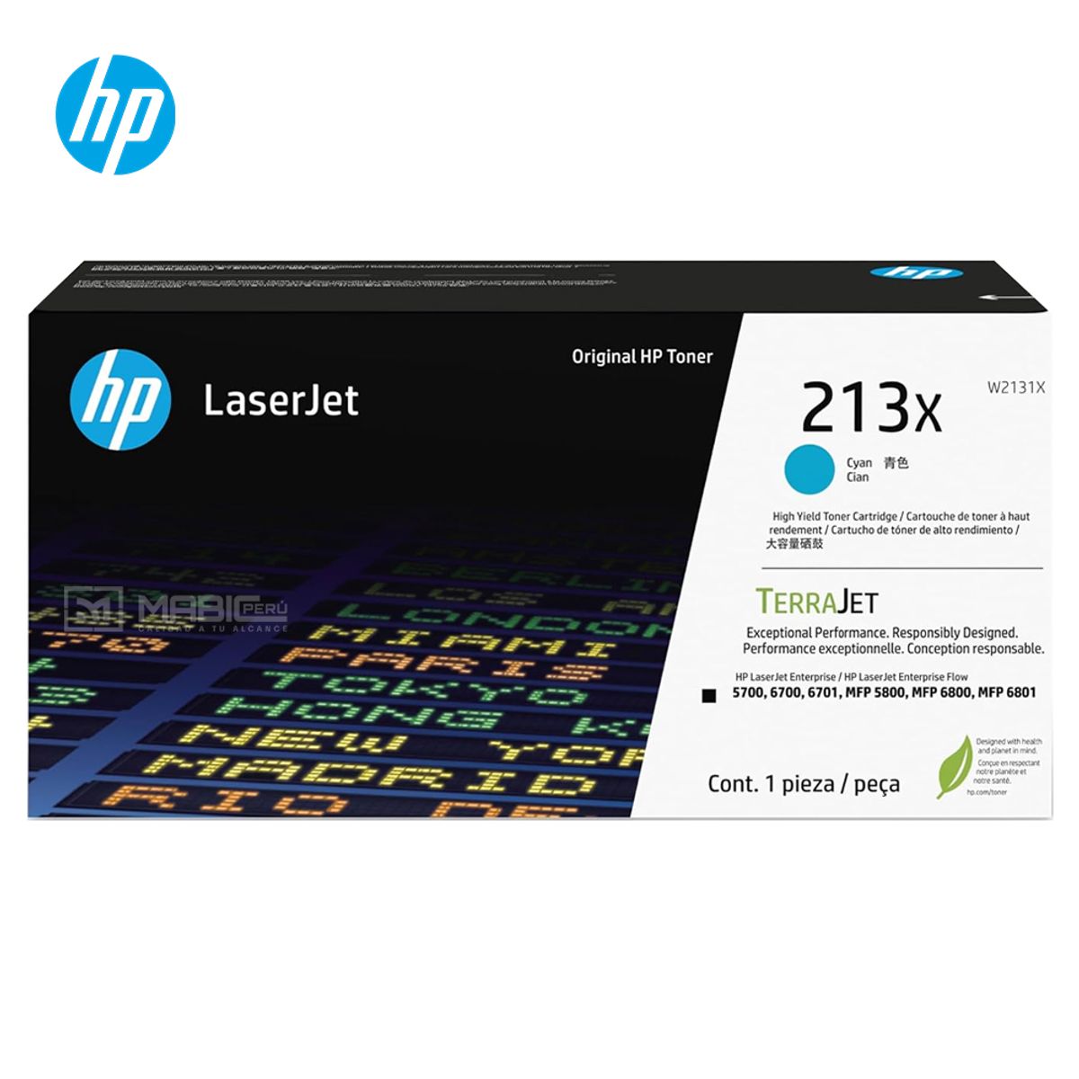 HP - TONER HP 213X CIAN W2131X LJ 5700 5800 6700 6800 ORIGINAL