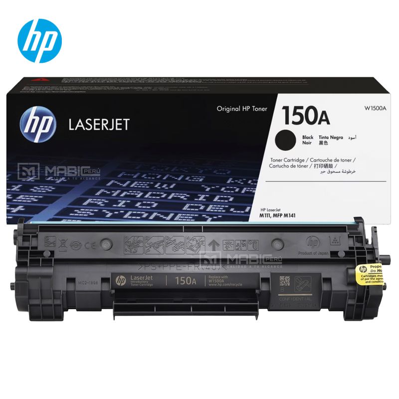 HP - TONER HP 150A NEGRO W1500A LJ MFP M111W M141w ORIGINAL