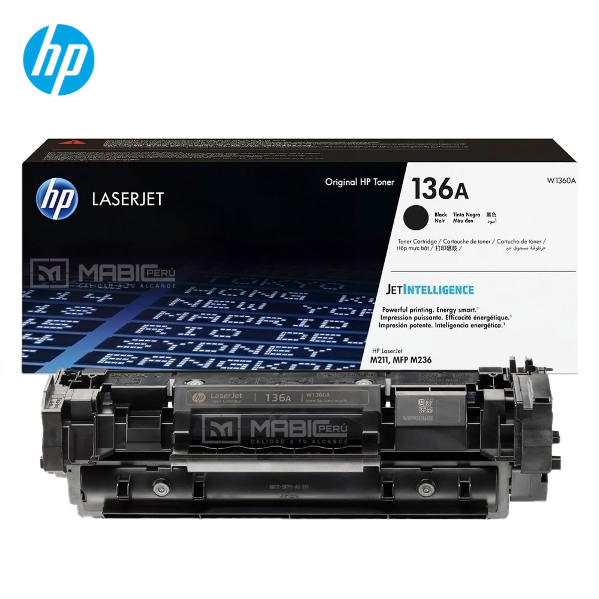 HP - TONER HP 136A NEGRO W1360A LJ M211 Mfp M236 M209 ORIGINAL