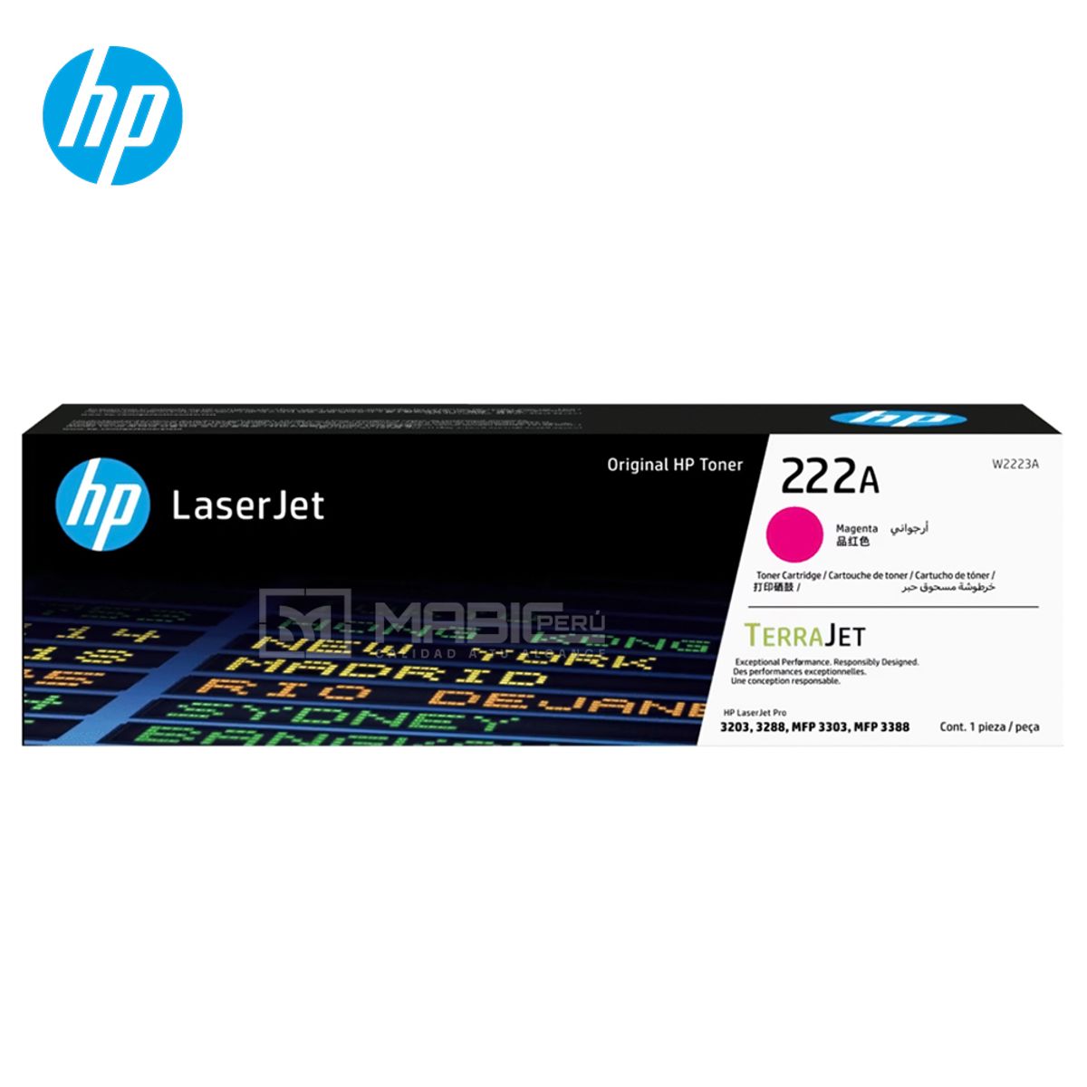 HP - TONER HP 222A MAGENTA W2223A LJ 3303 3201 3204 3288 ORIGINAL