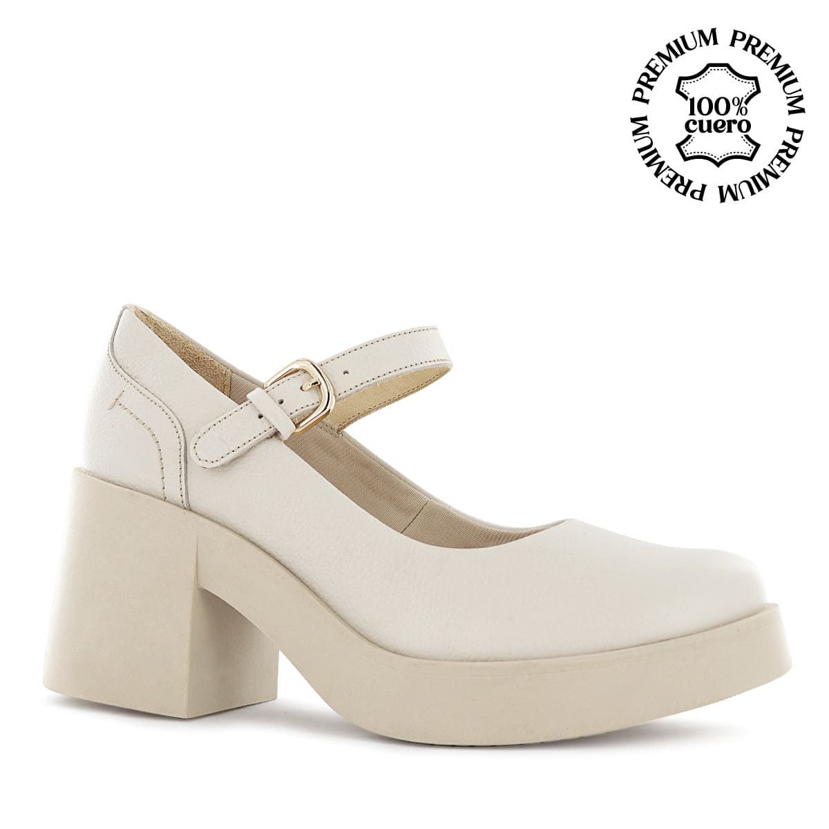 ECCO - Zapato Mary Jane Ecco Cuero Mujer Oletta05 Ostra