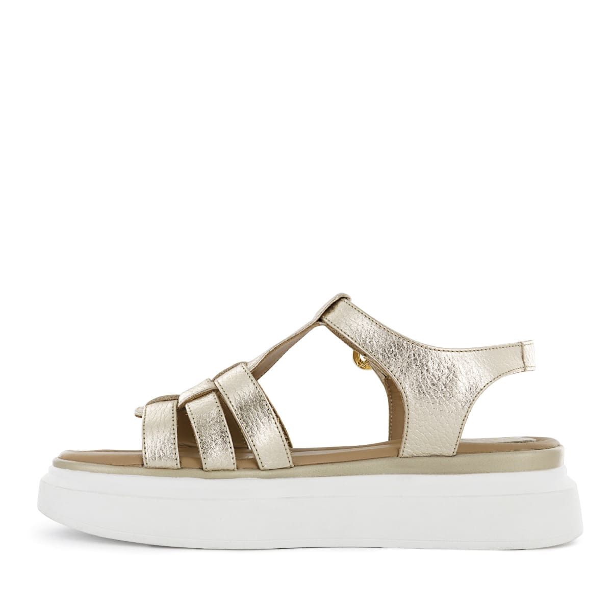 ECCO - Sandalias Ecco Cuero Folia Mujer Sarela01 Oro