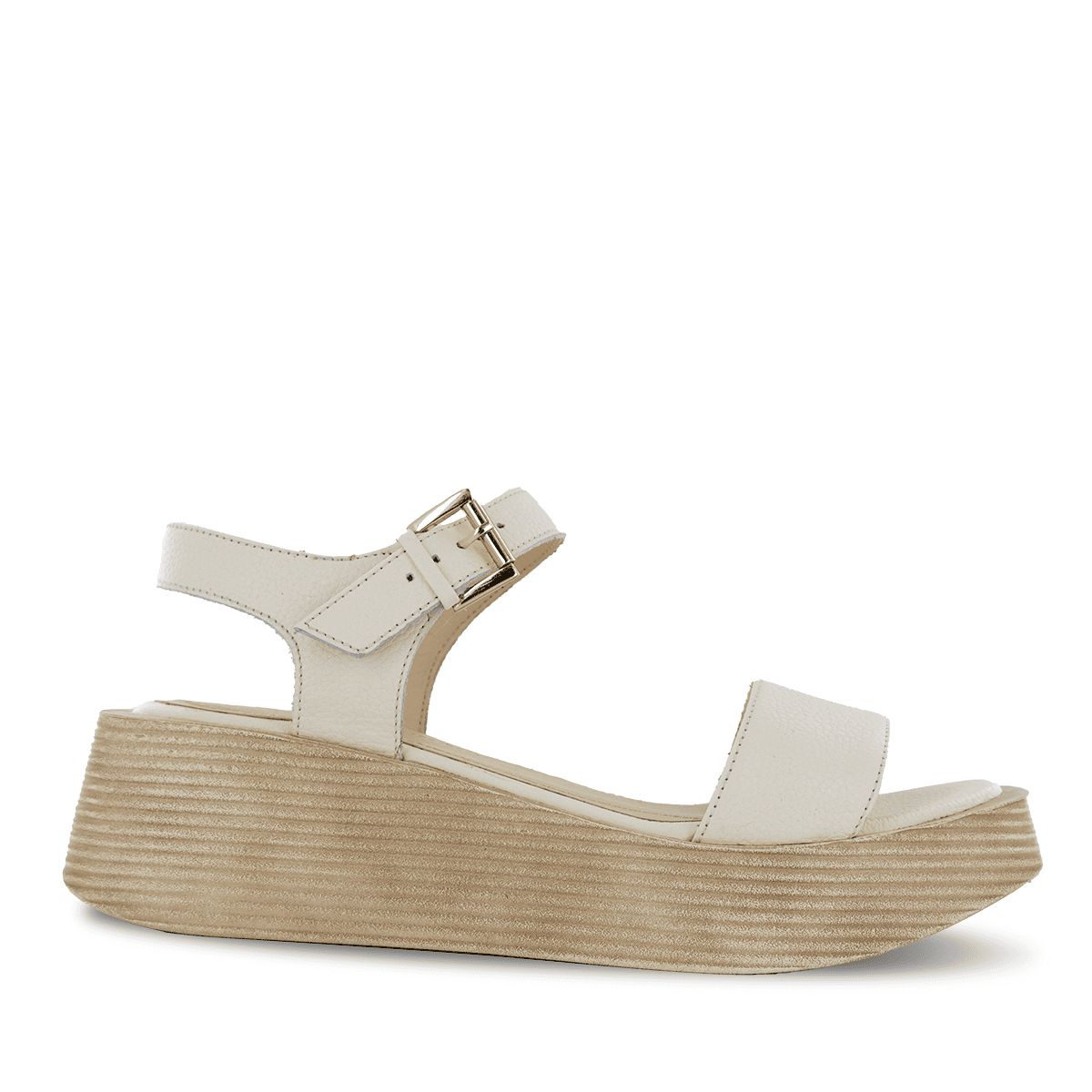 Ecco - Sandalias Ecco Cuero Mujer Taxli01 Marfil