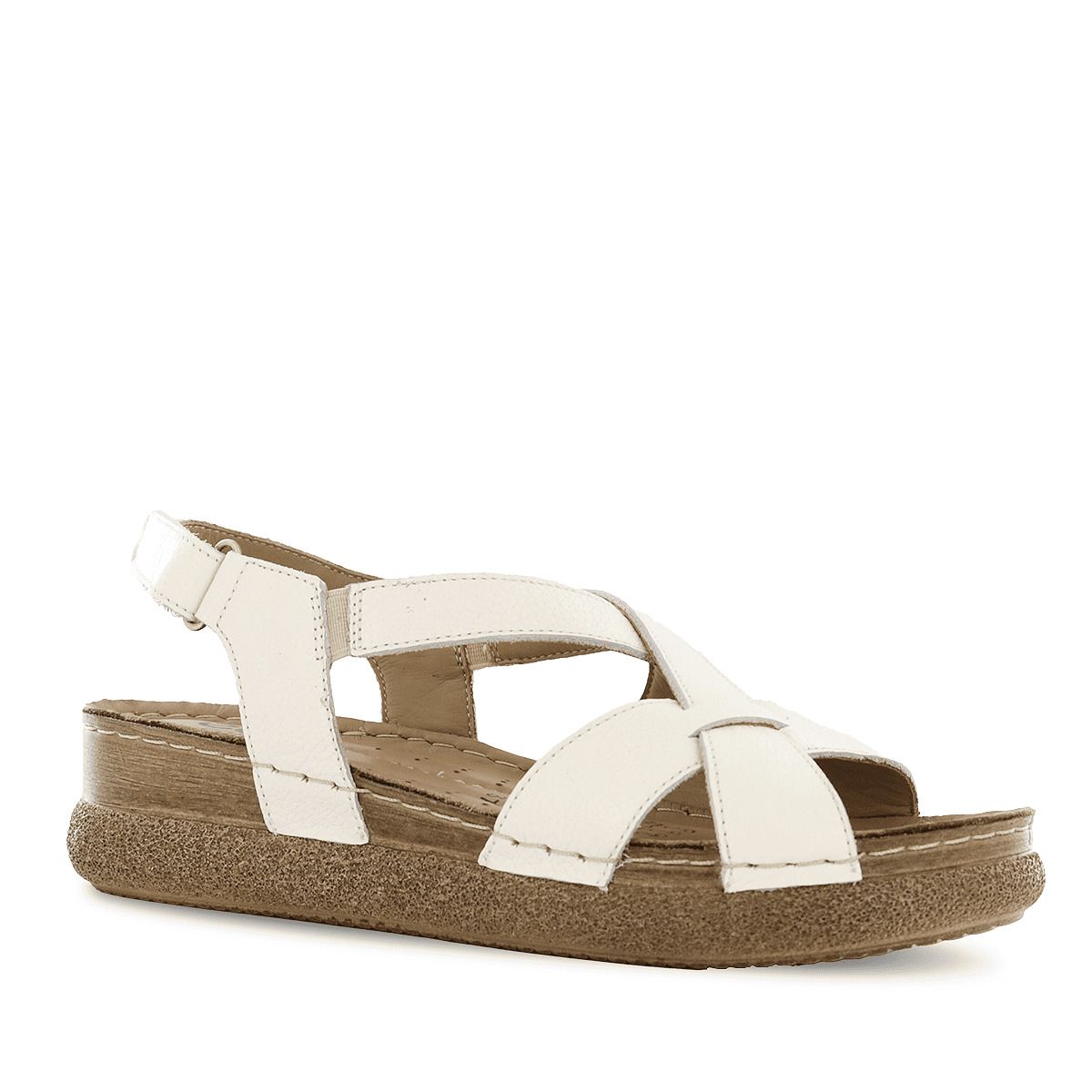 ECCO - Sandalias Ecco Cuero Mujer Otessa05 Marfil