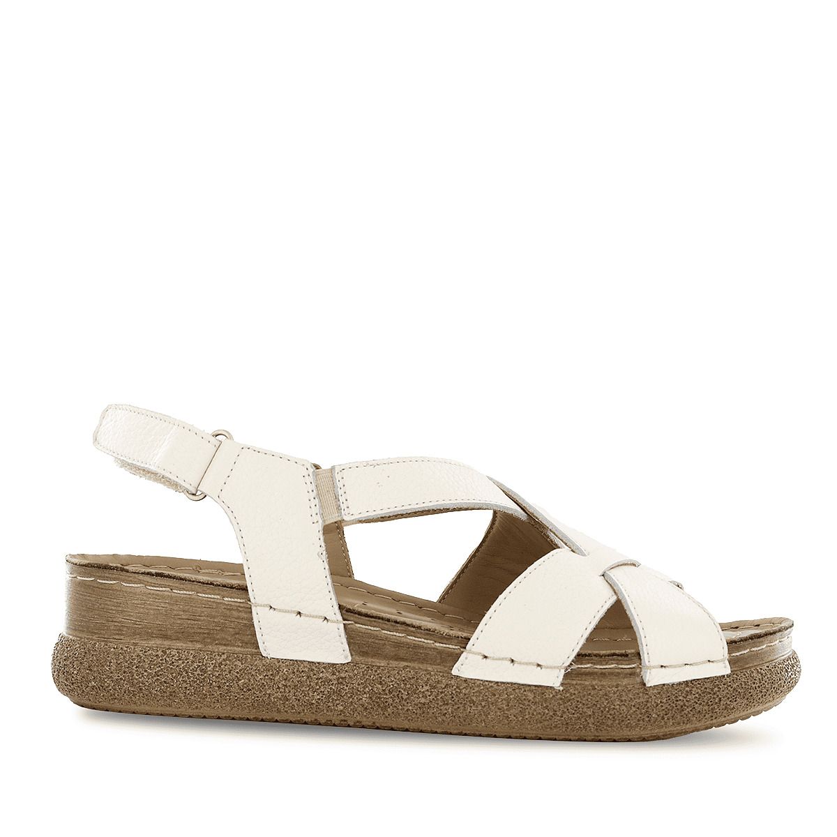 ECCO - Sandalias Ecco Cuero Mujer Otessa05 Marfil
