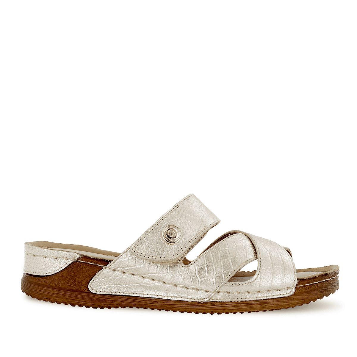 ECCO - Sandalias Ecco Cuero Folia Mujer Patty26 Oro