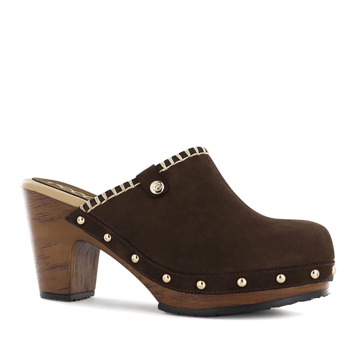 ECCO - Zuecos Ecco Nobuck Mujer Selina08 Café