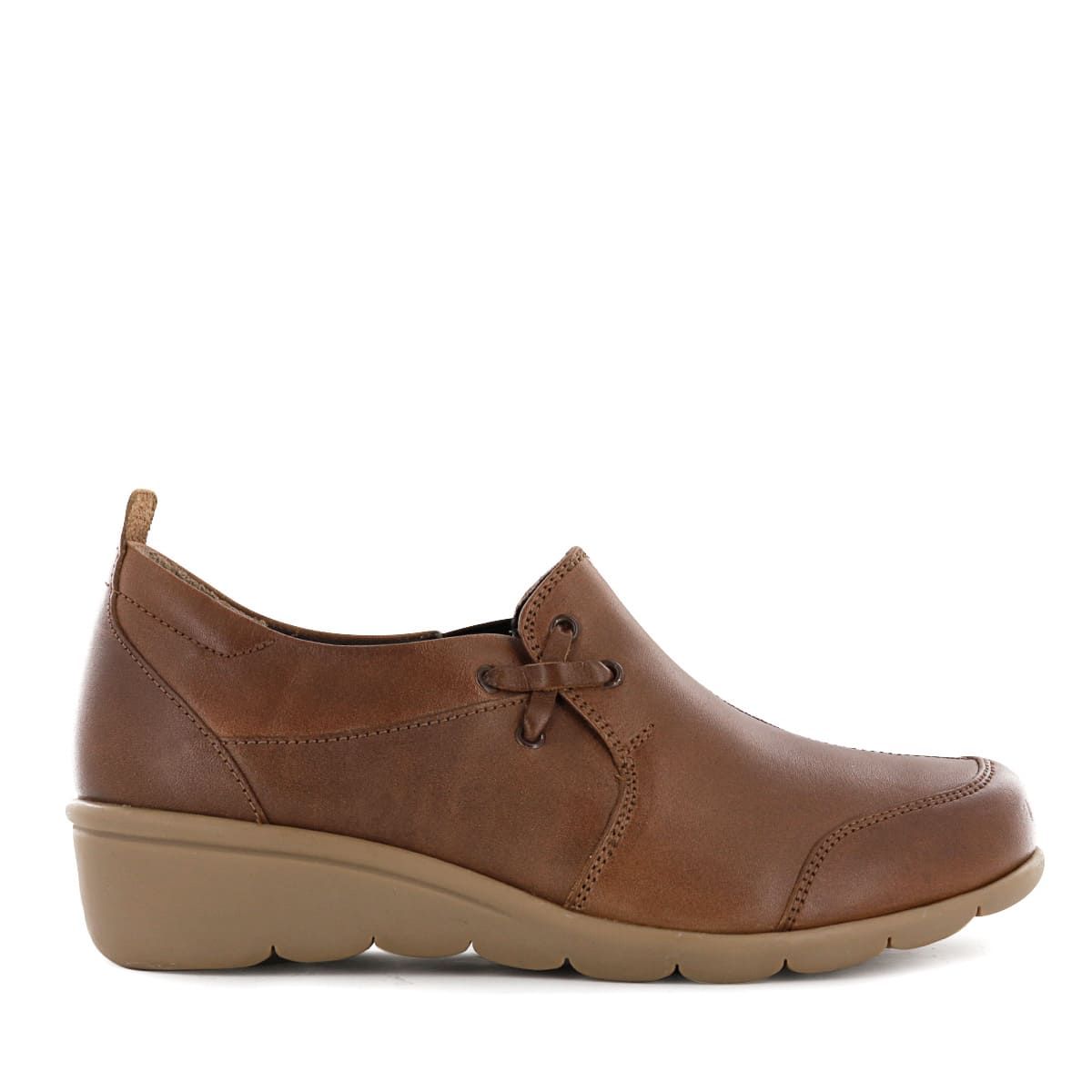 ECCO - Zapato Slip On Confort Ecco Cuero Mujer Flexxi19 Toffee