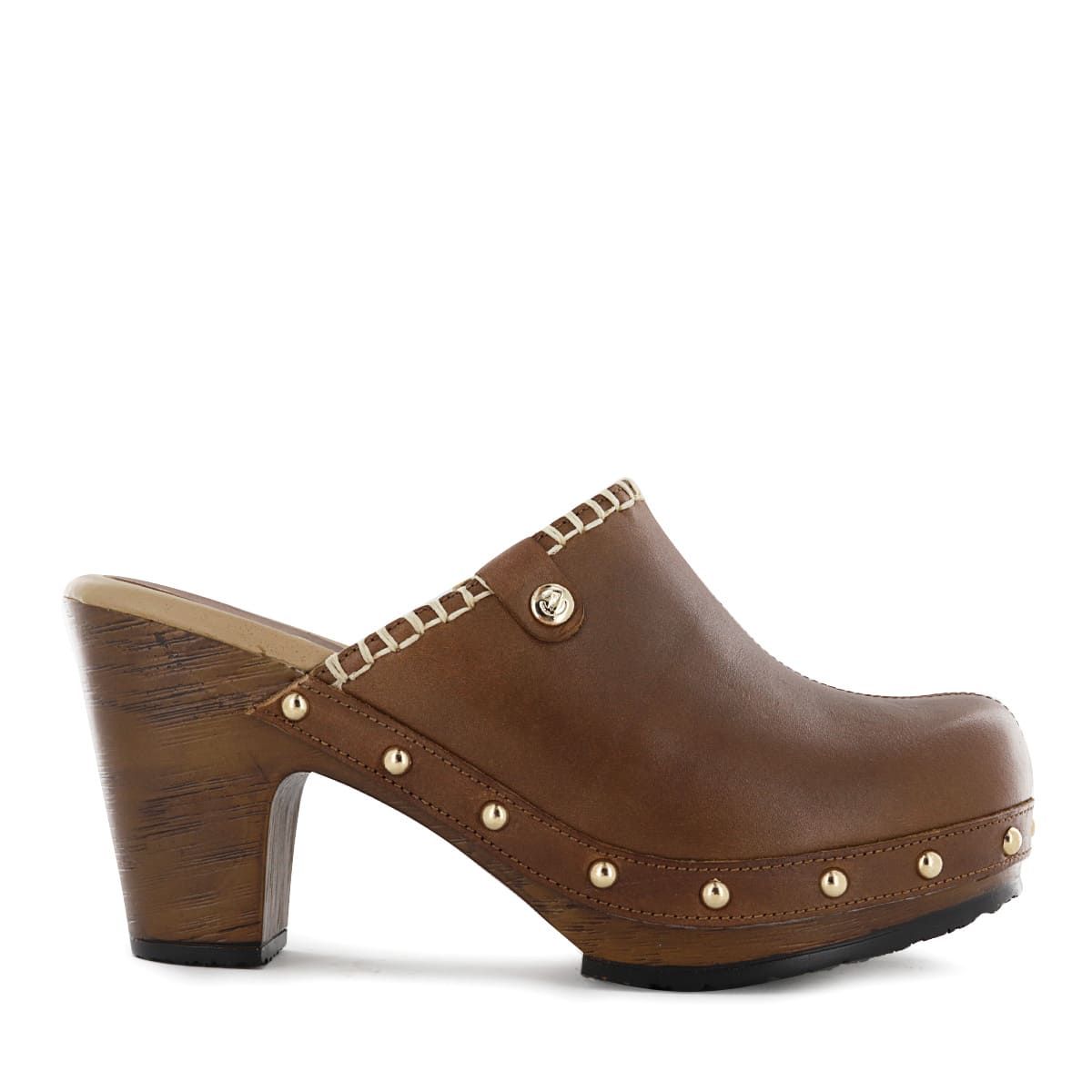 ECCO - Zuecos Ecco Cuero Mujer Selina08 Toffee