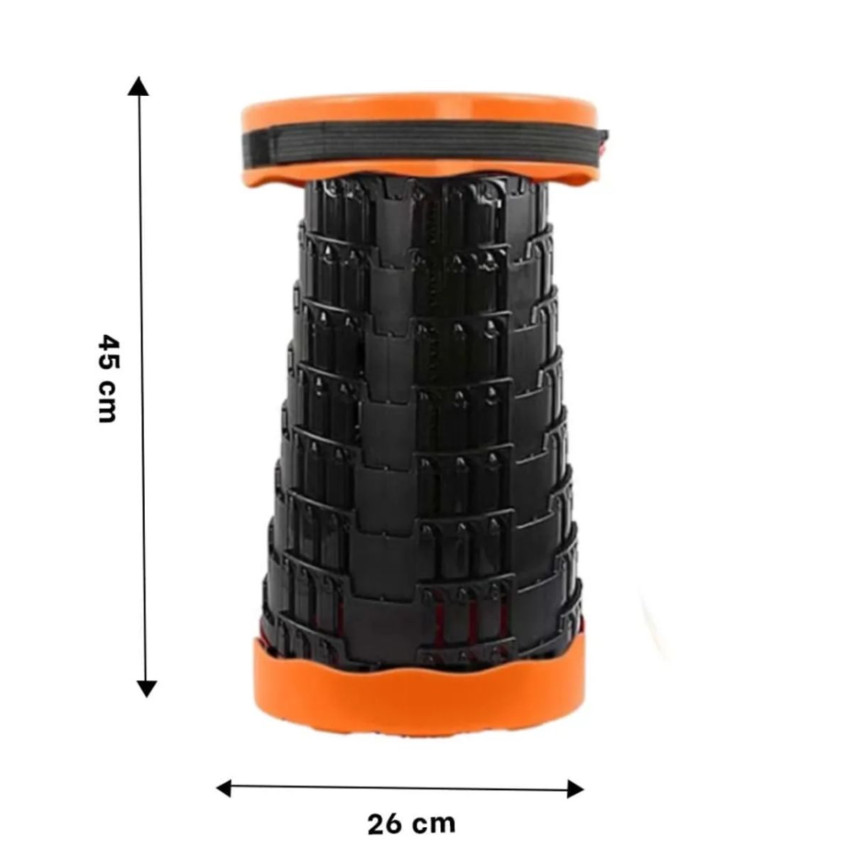 GENERICO - Silla Plegable Con 3 Seguros Con Centro Color Negro - Aleatorio