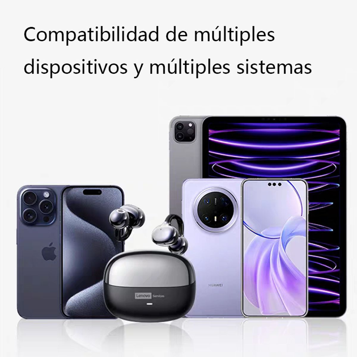 LENOVO - Audífonos Lenovo Clip MAX LE06 TWS  Bluetooth 6.0  y Estuche