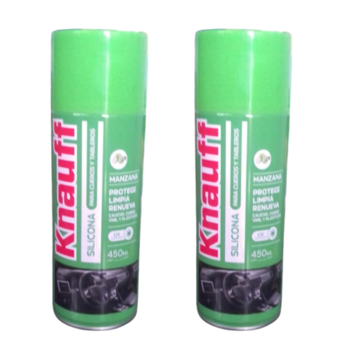 KNAUF - Pack x 2 : Silicona Cueros y Tableros Knauf x 450ml Manzana