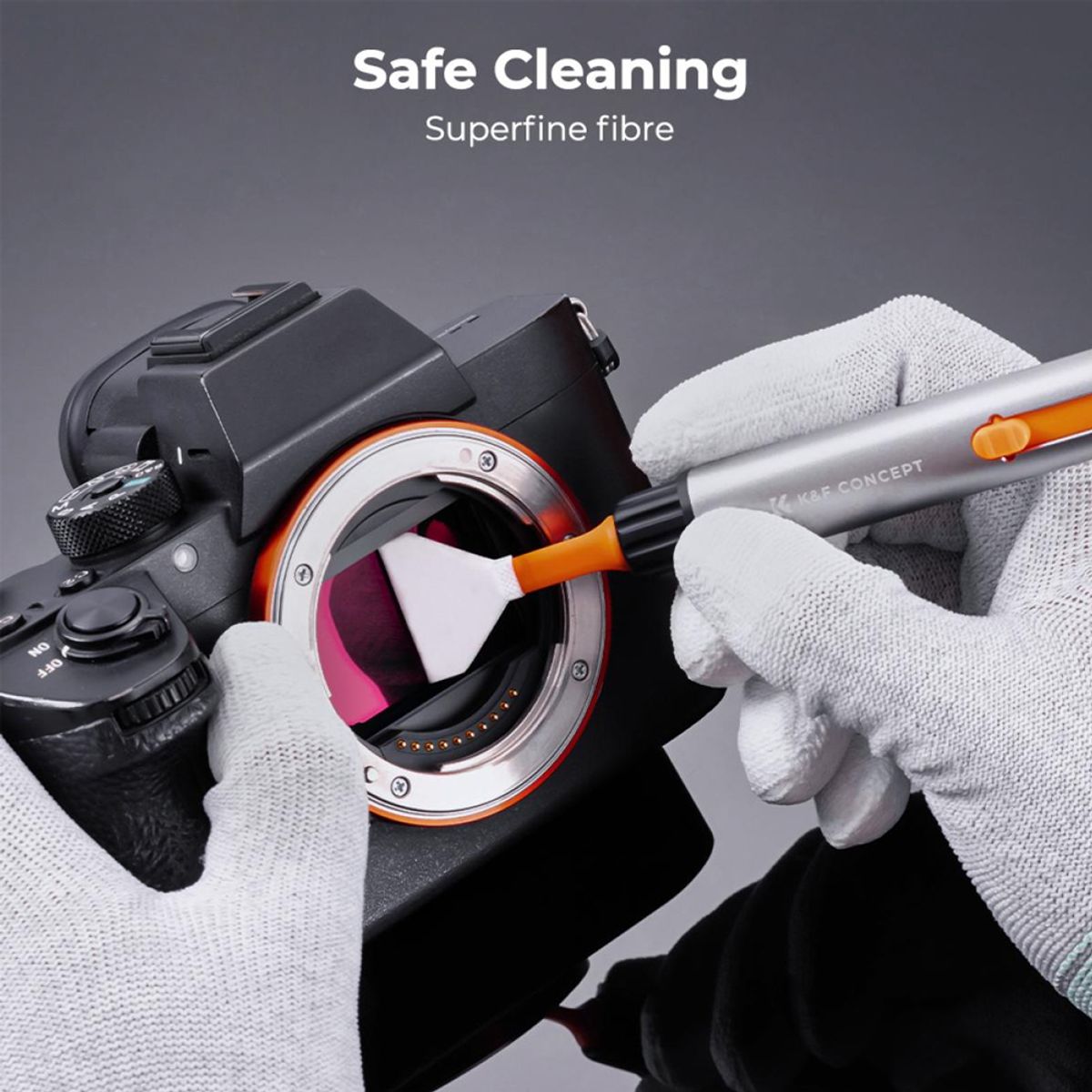 K&F CONCEPT - Kit de Limpieza de Sensor Full Frame SKU1900
