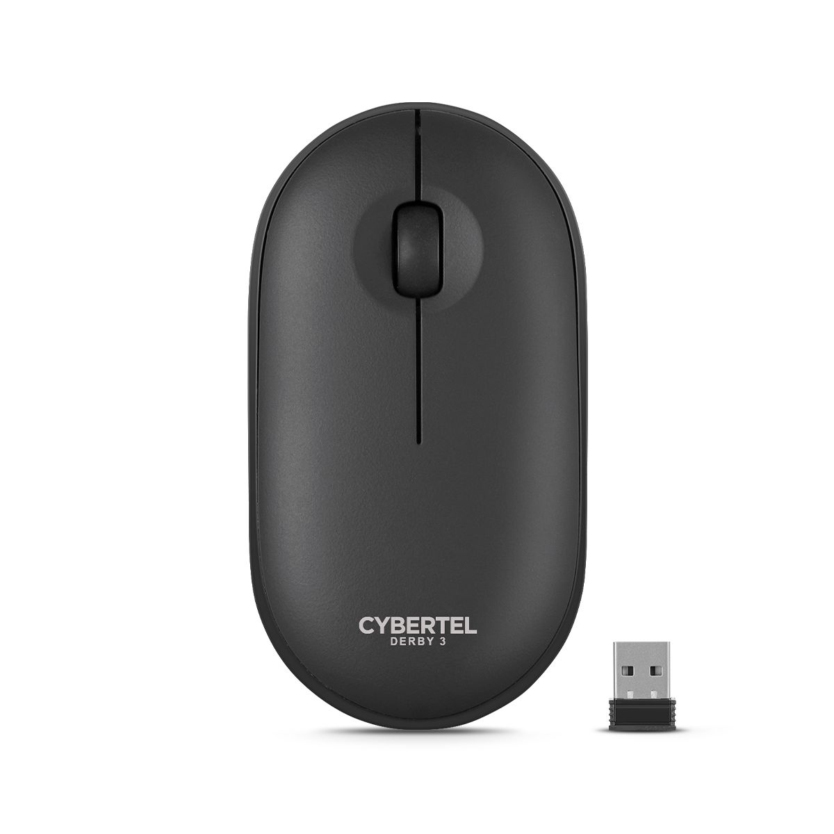CYBERTEL - Mouse 3 Modos: BT InalámbricoRecargable Cybertel Derby3 M320-3m