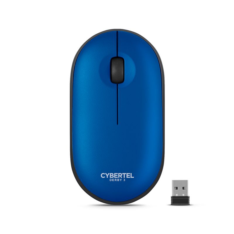 CYBERTEL - Mouse 3 Modos:BT/Inalámbrico/Recargable Cybertel Derby3 M320B-3m