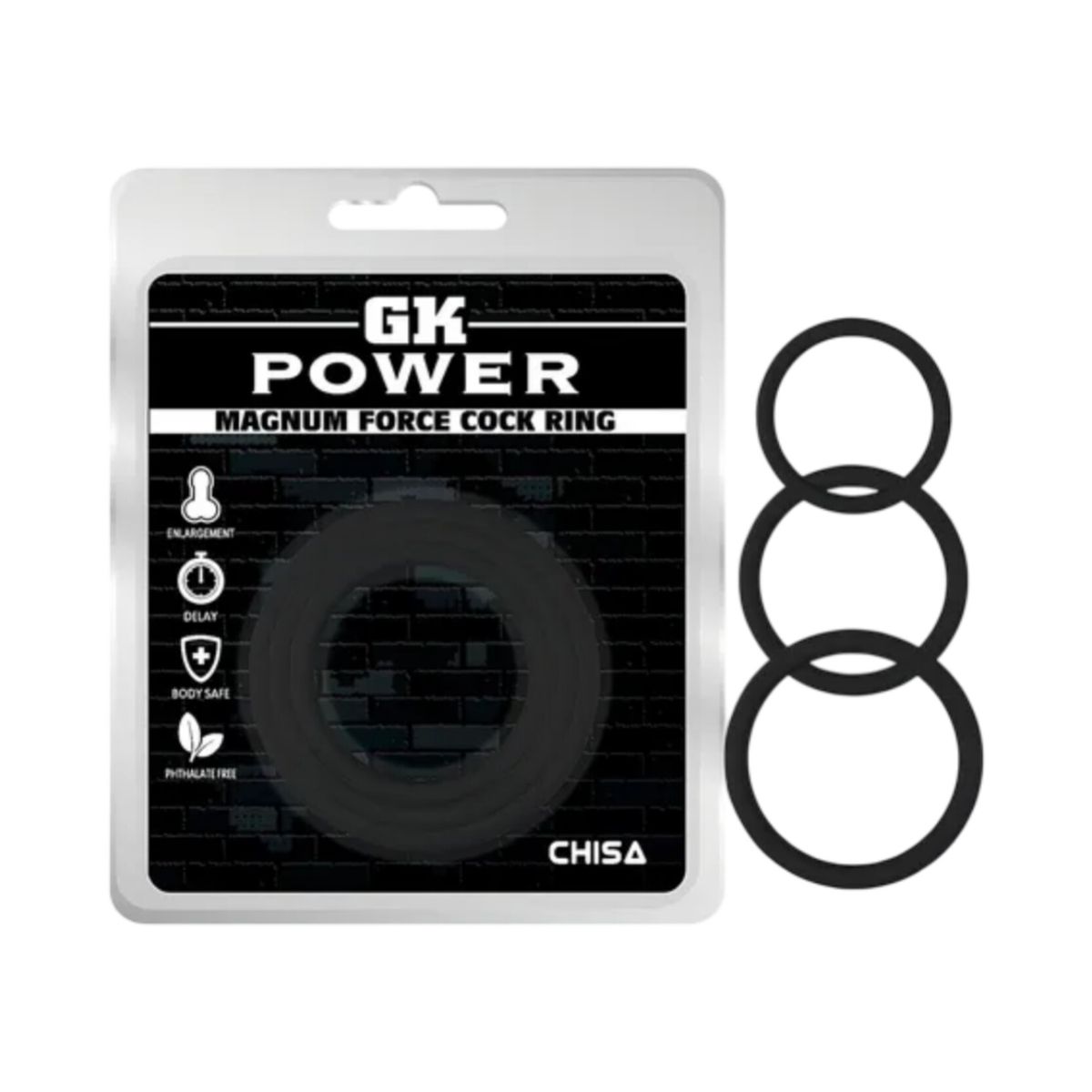 CHISA - ANILLOS RETARDANTE PENEANO GK POWER 3 PACK