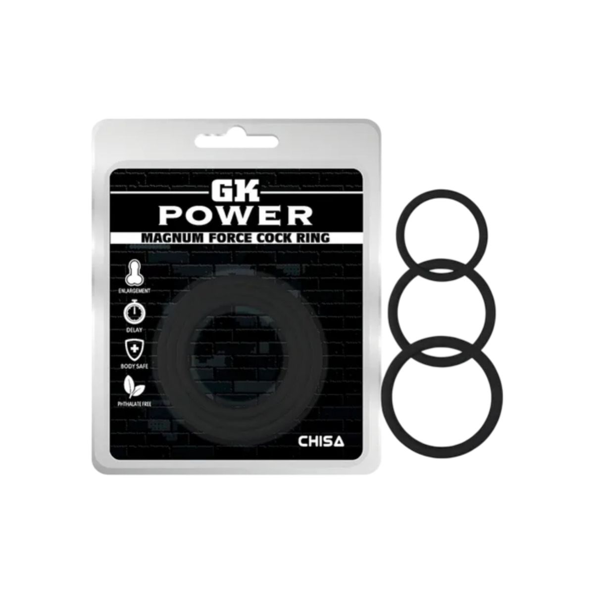 CHISA - ANILLOS RETARDANTE PENEANO GK POWER 3 PACK