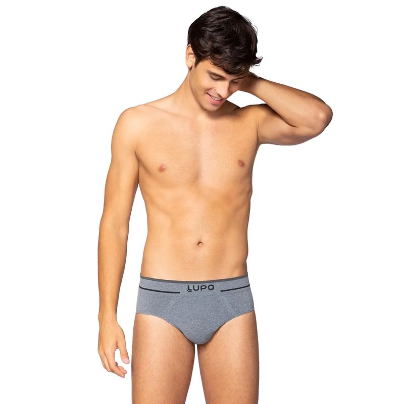 GENERICO - Calzonsillo Slip Pro de Microfibra sin Costuras Lupo