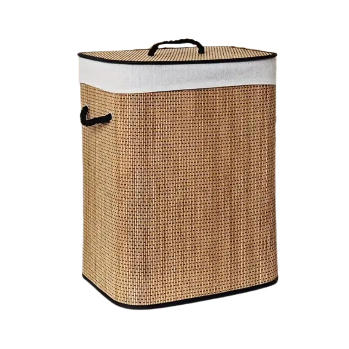 INSPIRA MARKET - Cesta Tacho de ropa Bambú Multiusos