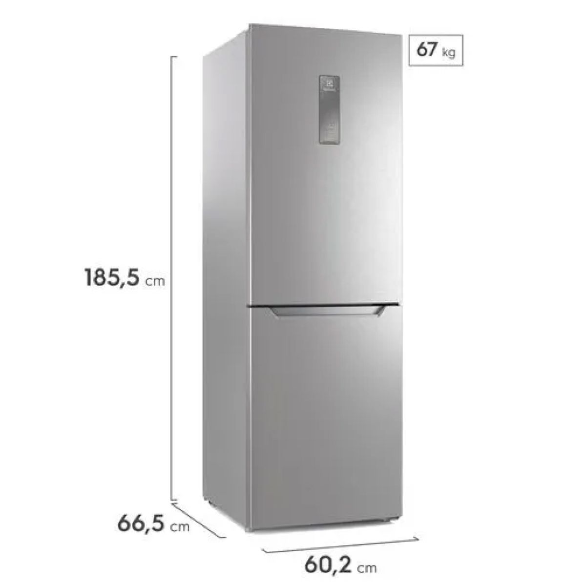 ELECTROL - Refrigerador Botoom Freezer 317 L Silver – ERQR32E2HUS