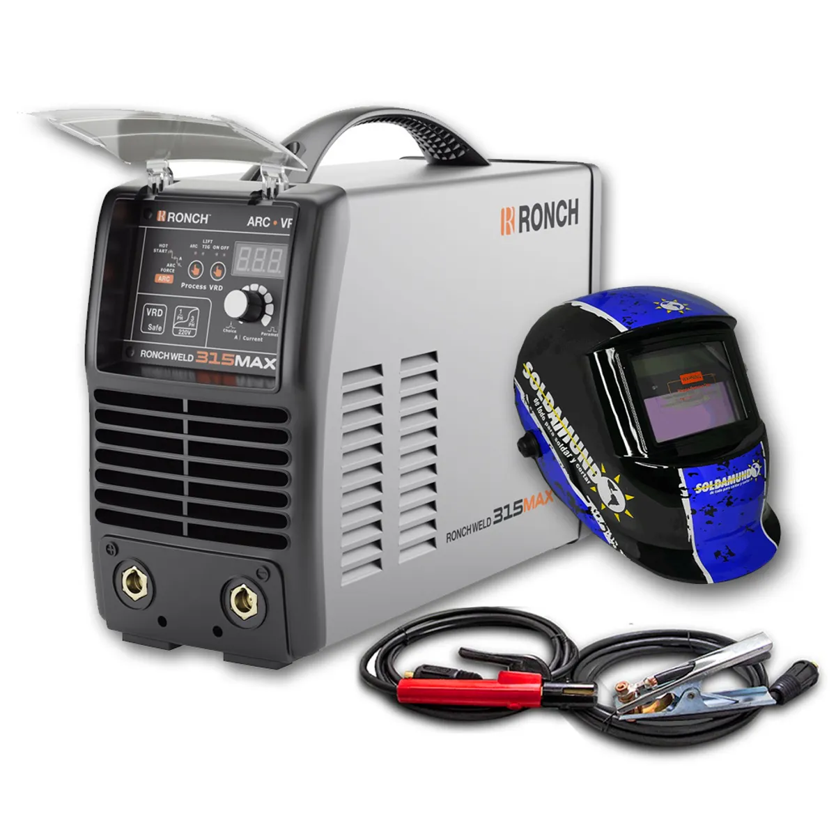RONCH - Máquina de Soldar 315Amp Ronch 315MAX con Máscara Fotosensible