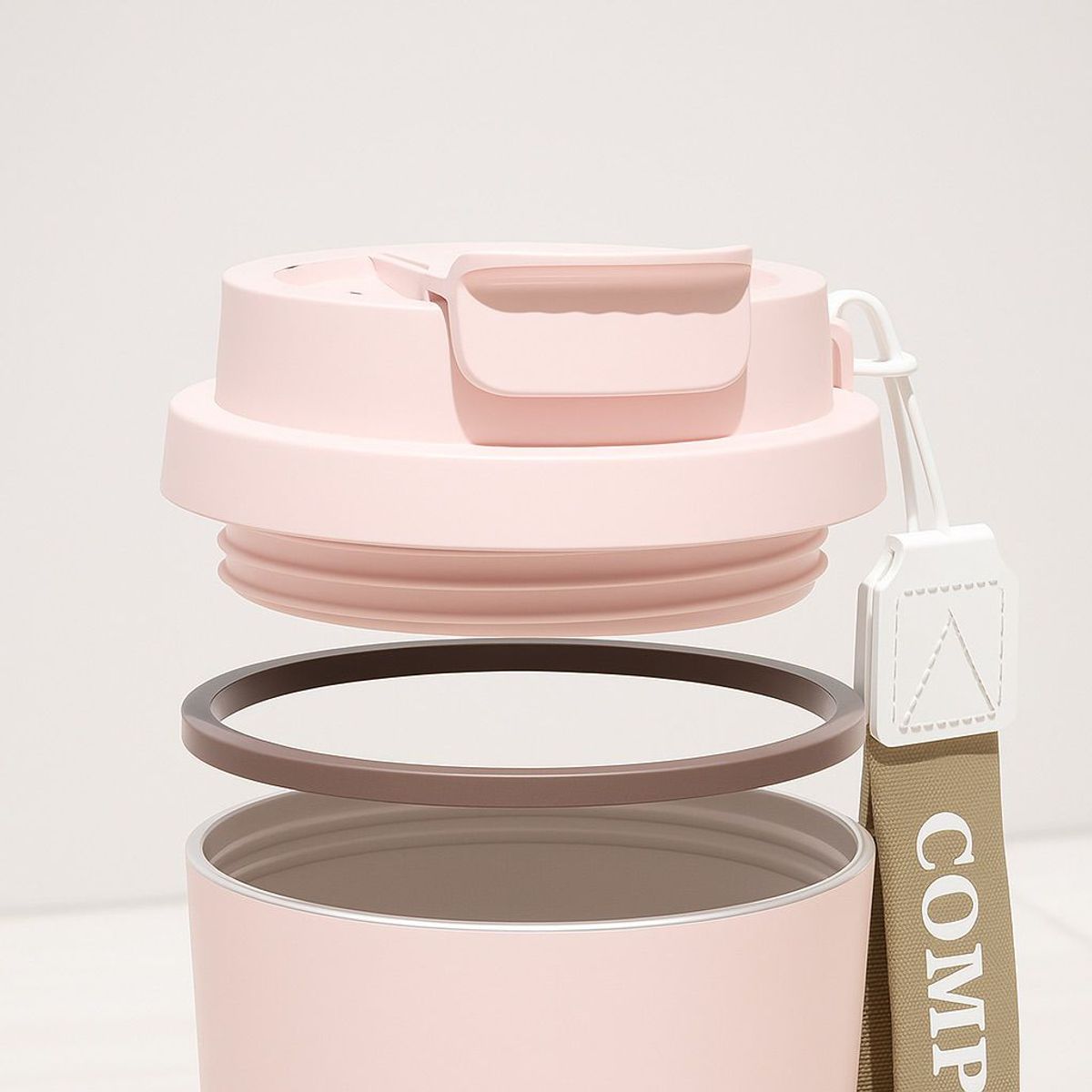 GENERICO - Termo con diseño floral 520ml  Interior cerámico