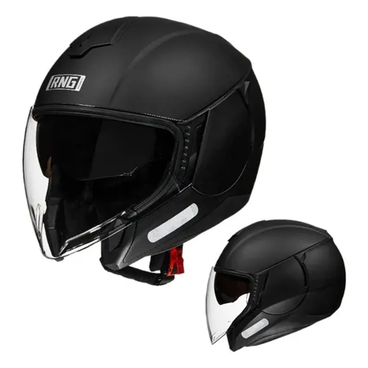 CES - CASCO MOTO RNG SEMIABIERTO NEGRO MATE CERTIFICADO