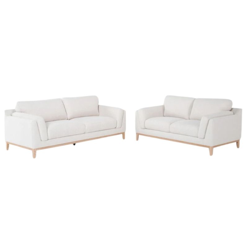 GENERICO - Juego de sala Módena 3-2 con zócalo en tela antifluido  Perú