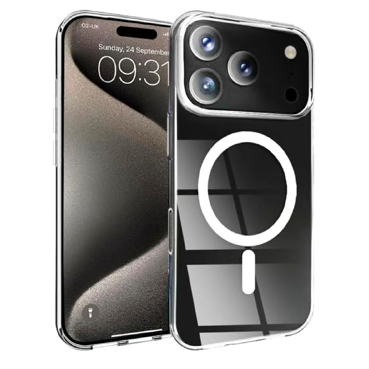 GENERICO - Case Clear con Magsafe para iPhone 17 Pro Max
