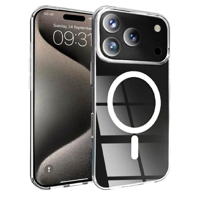 GENERICO - Case Clear con Magsafe para iPhone 17 Pro Max