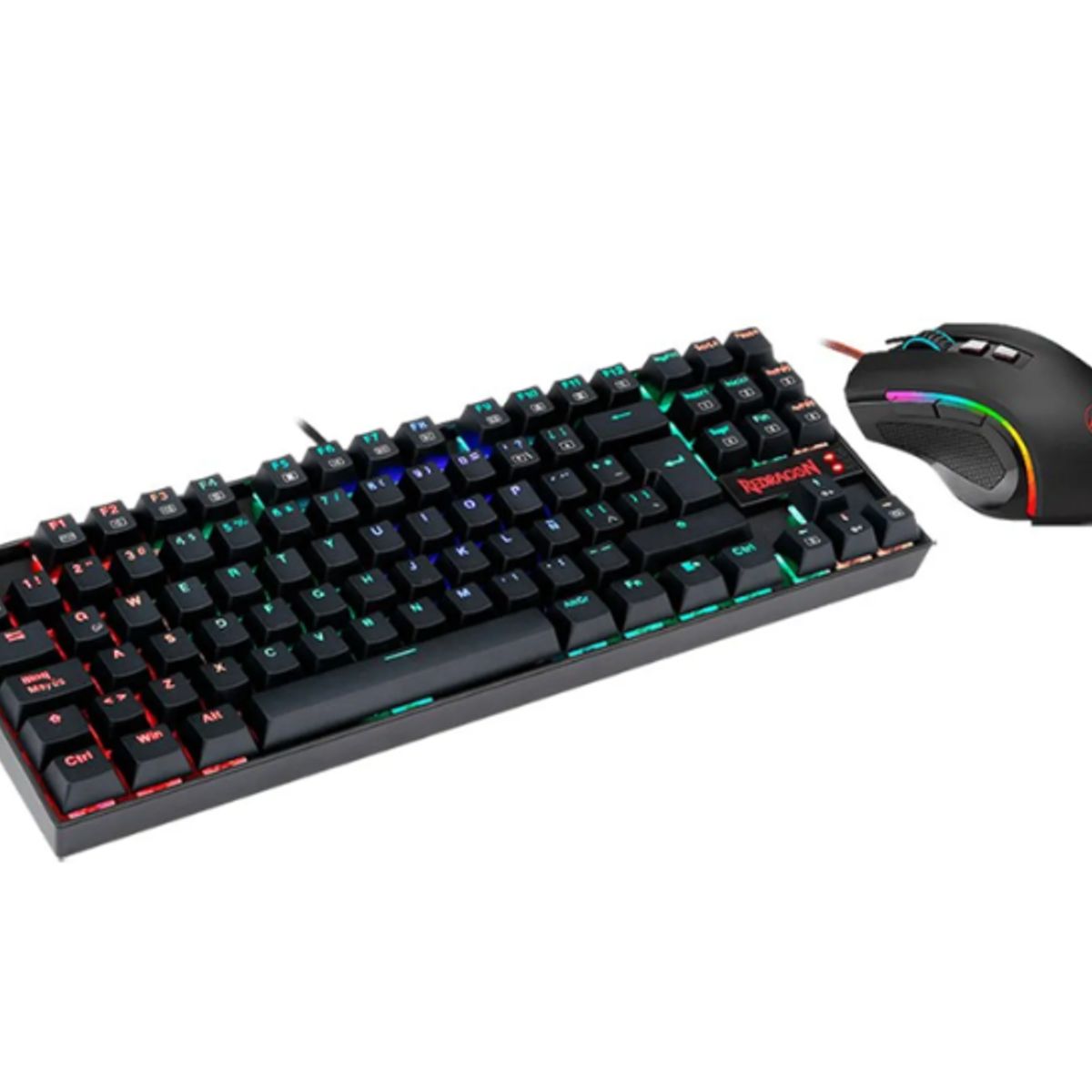 REDRAGON - Combo REDRAGON KUMARA + GRIFFIN K552RGB-BA Teclado + Mouse Negro