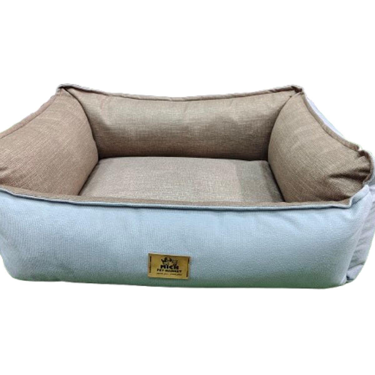 NACIONAL - CAMA PARA PERROS TALLA M 70x50 ANTIALERGICA LAVABLE GRIS