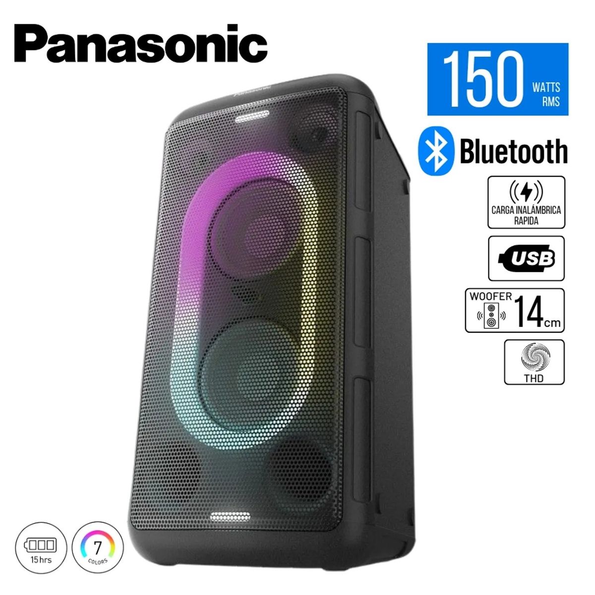 PANASONIC - Parlante Bluetooth Panasonic SC-BMAX10E-K 150w