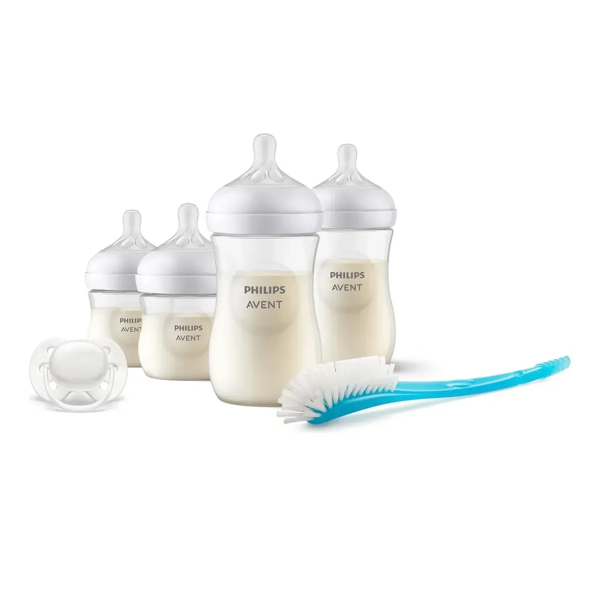 AVENT - Set De Regalo Avent Natural 3.0 4 Biberones Chupon Escobilla