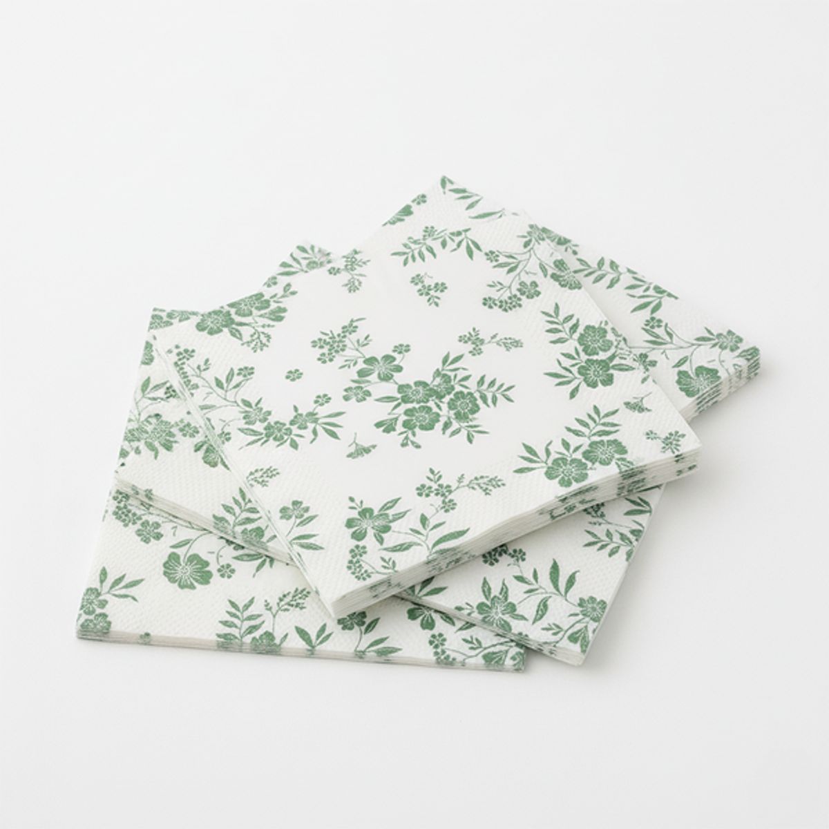 PIA COPELLO STORE - Pack x3 Servilletas de Flores Verdes