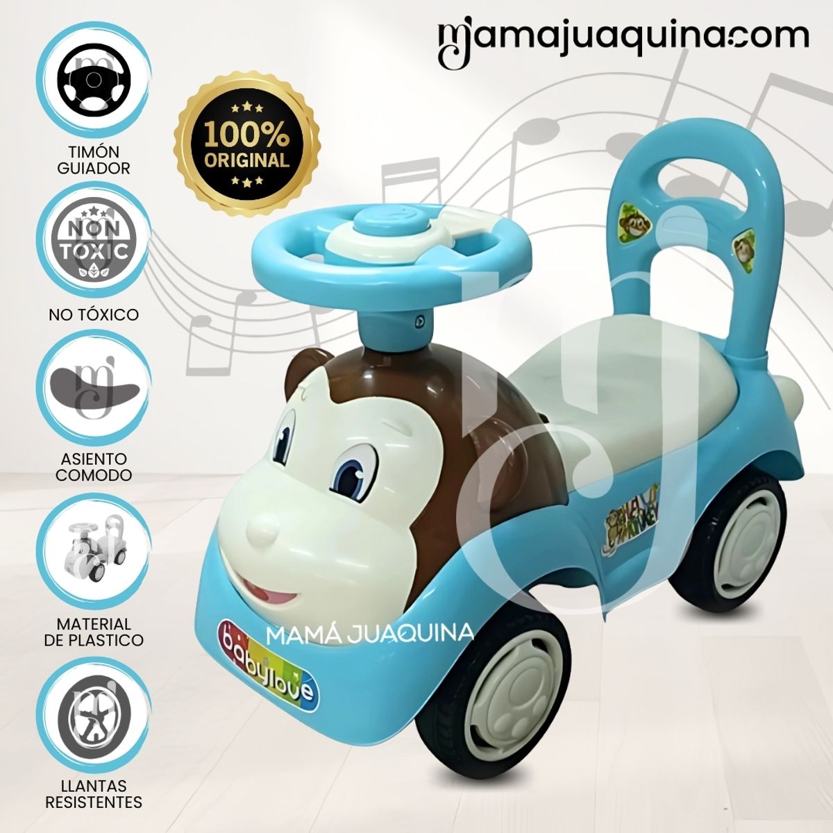 BABY - Correpasillo Musical «MONTY II» Edición Limitada Light Blue