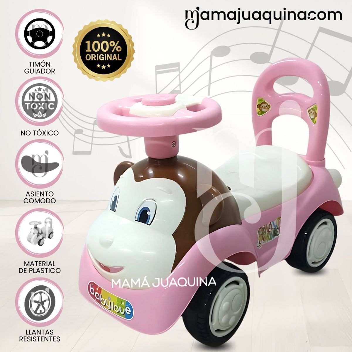 BABY - Correpasillo Musical «MONTY II» Edición Limitada Light Pink