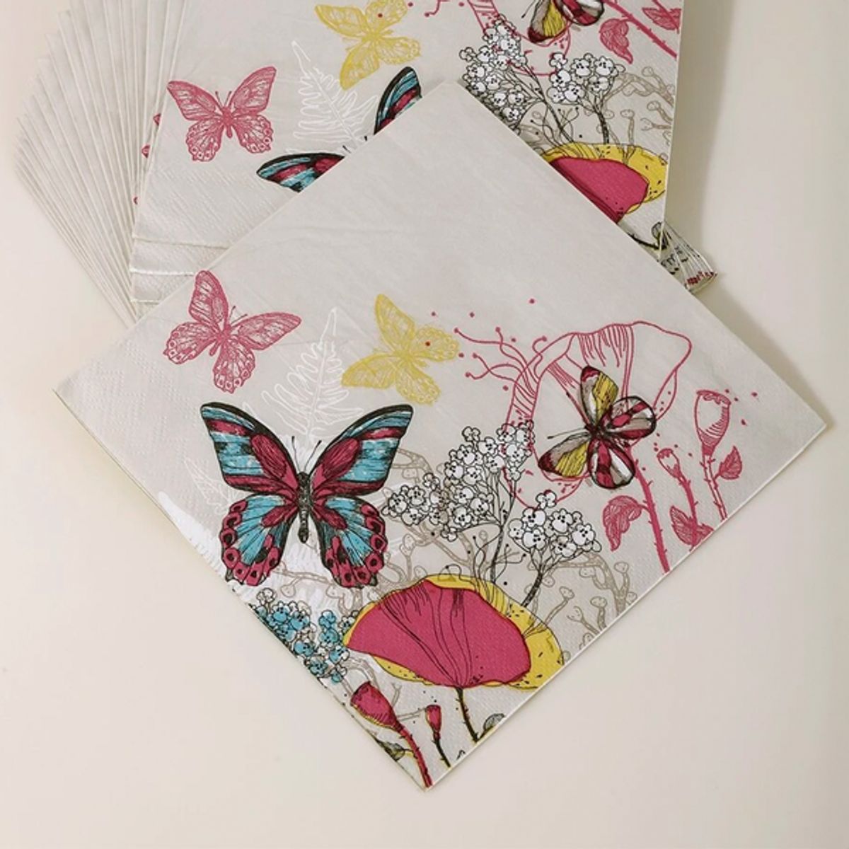 PIA COPELLO STORE - Pack x3 Servilletas de Mariposas